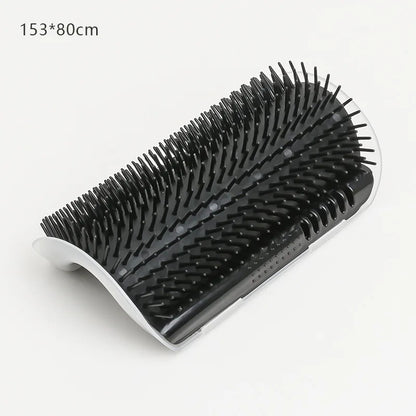 Cat Self-Grooming Corner Massage Brush - Wall-Mounted Hair Removal Tool