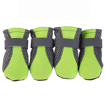 Waterproof Dog Shoes - Breathable Reflective Boots for Small & Medium Dogs