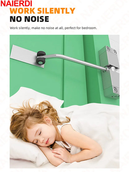 Stainless Steel Automatic Door Closer - Adjustable Spring Hinge