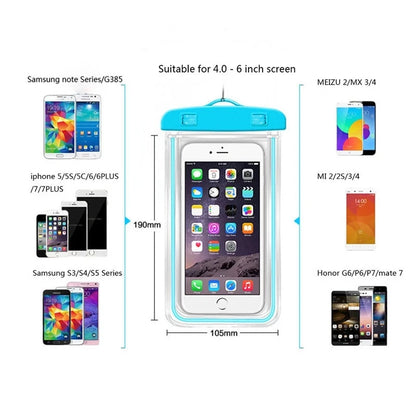 Xiaomi iPhone Huawei Samsung OnePlus Waterproof Phone Pouch - Underwater Bag Case for Swimming & Diving
