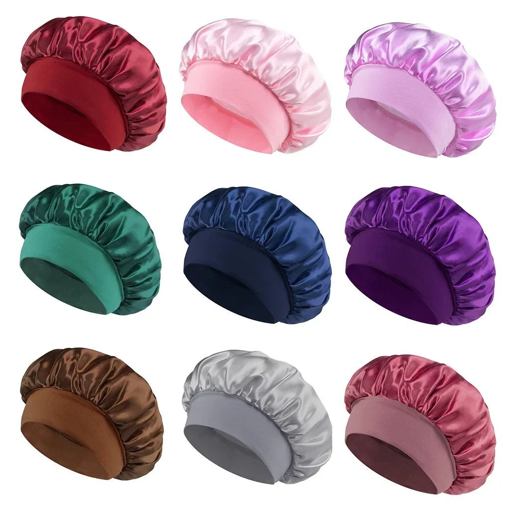 Women's Satin Bonnet for Sleeping - Hair Care Silk Bonnet