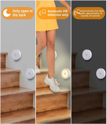 LED Motion Sensor Night Light - USB Rechargeable