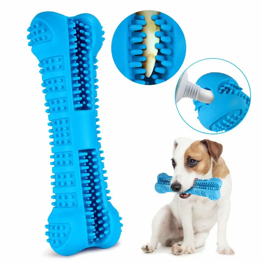 360° Dog Toothbrush Stick - Soft Rubber Dental Care Toy for Small Dogs