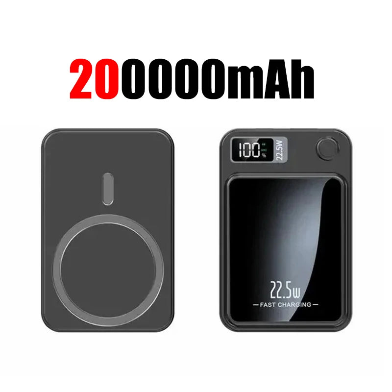 200000mAh Wireless Magnetic Power Bank - 22.5W Fast Charging