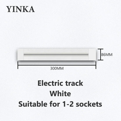 Universal Track Socket with USB - Works with FR/EU/US/UK Plugs | Modern Kitchen Wall Outlet