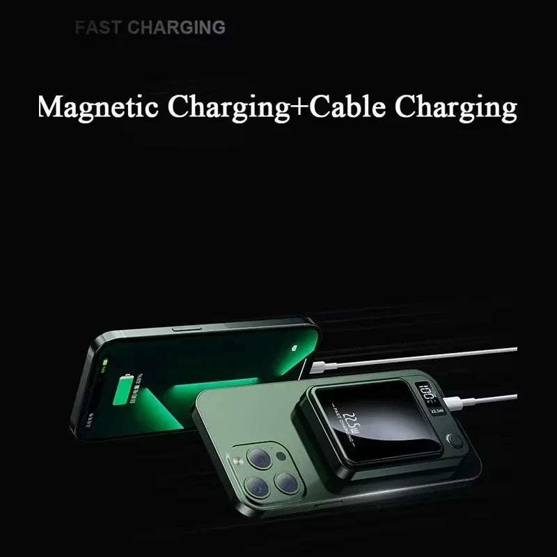 200000mAh Magnetic Wireless Power Bank - MagSafe Fast Charging Portable Battery