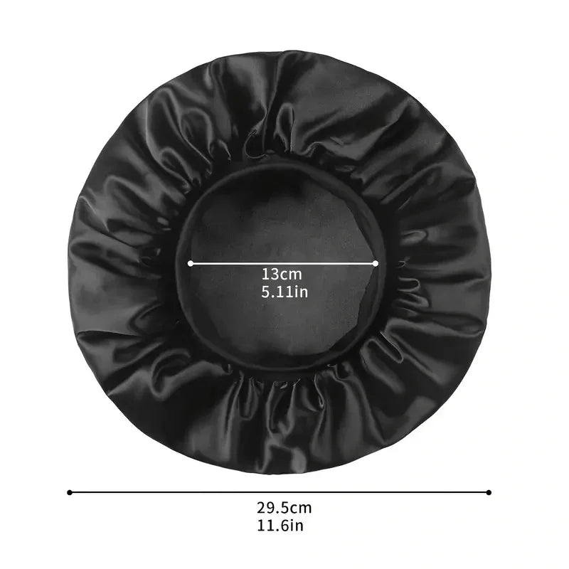 No-Heat Curly Hair Stick Set - 6Pcs Satin Sleep Cap & Hair Styling Kit