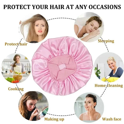 Heatless Curling Rod Headband Set with Satin Bonnet