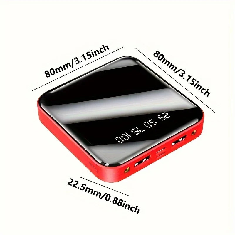 30000mAh Portable Power Bank - Fast Charging 4-in-1 Cable Charger