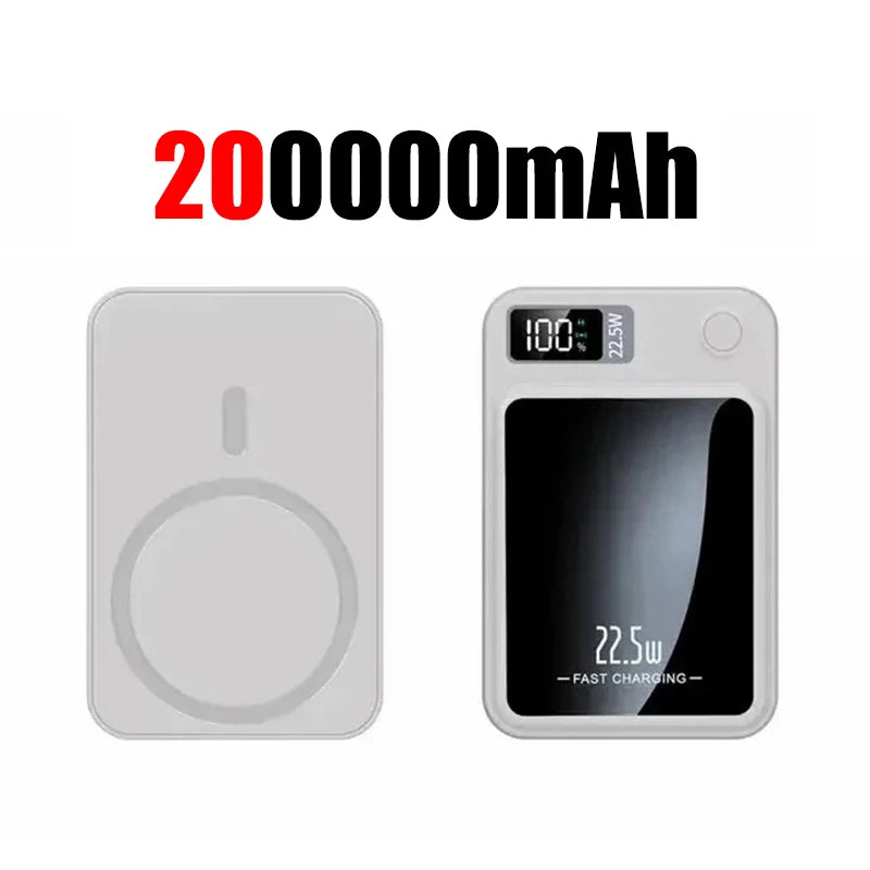 200000mAh Wireless Magnetic Power Bank - 22.5W Fast Charging