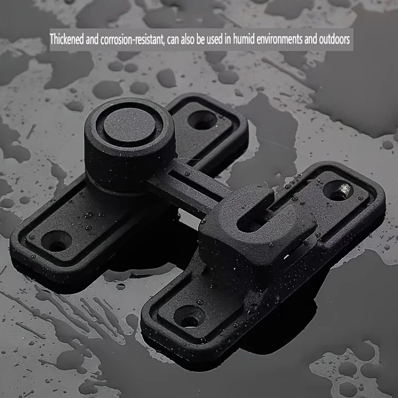 90° Heavy Duty Barn Door Lock - Premium Right Angle Latch for Sliding Doors