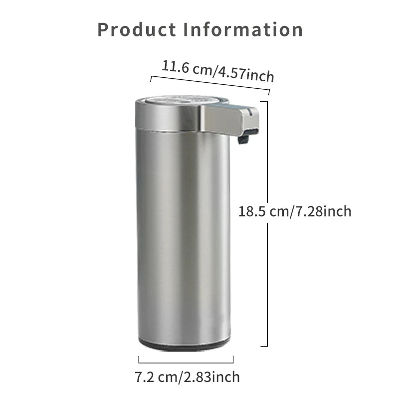 Touchless Automatic Soap Dispenser - Premium 304 Stainless Steel Smart Sensor
