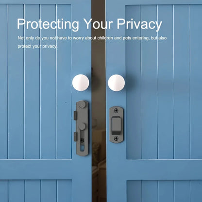 Stainless Steel Barn Lock - 180° Flip Latch with 2 Keys