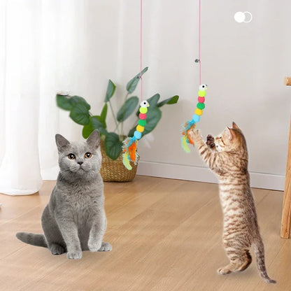 Cat Toy Set - Swing, Sticky Disc & Teasing Rope (7-Piece Interactive Play Collection)