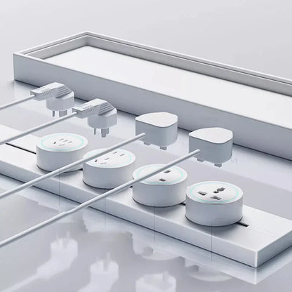 Universal Track Socket with USB - Works with FR/EU/US/UK Plugs | Modern Kitchen Wall Outlet