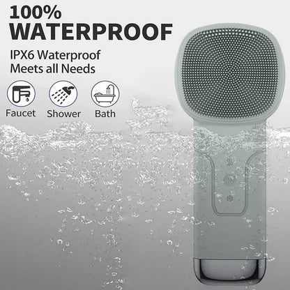 6-in-1 Sonic Facial Cleansing Brush - Thermal & Cooling Massager