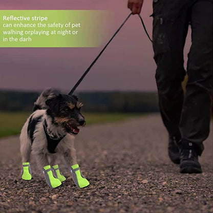 Waterproof Dog Shoes - Breathable Reflective Boots for Small & Medium Dogs