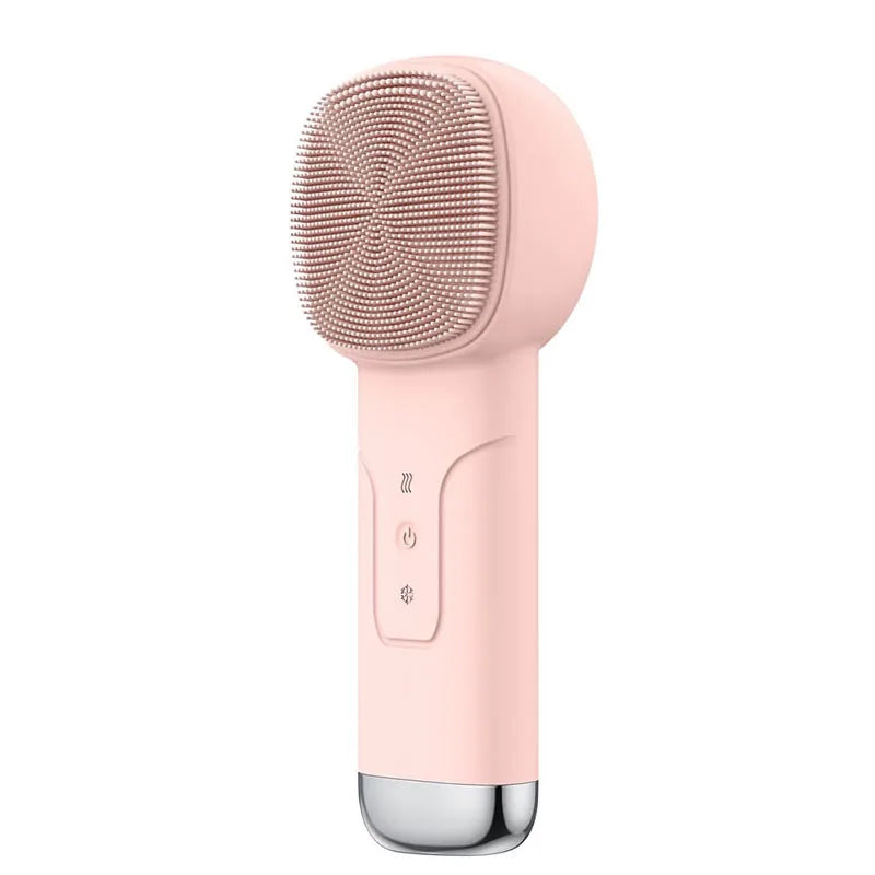 6-in-1 Sonic Facial Cleansing Brush - Thermal & Cooling Massager