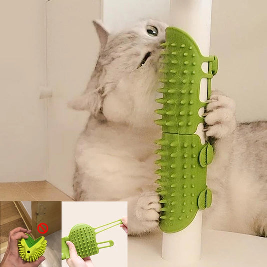 Cat Hair Removal Massage Comb - Wall Corner Scratcher Brush