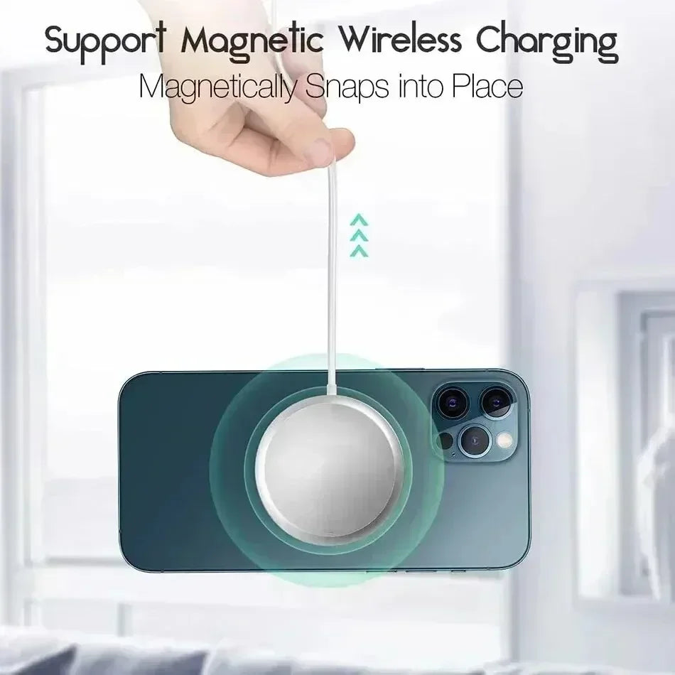 Fast Magnetic Wireless Charger for iPhone 16-12 & AirPods - USB-C