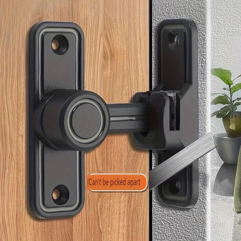 90° Heavy Duty Barn Door Lock - Premium Right Angle Latch for Sliding Doors