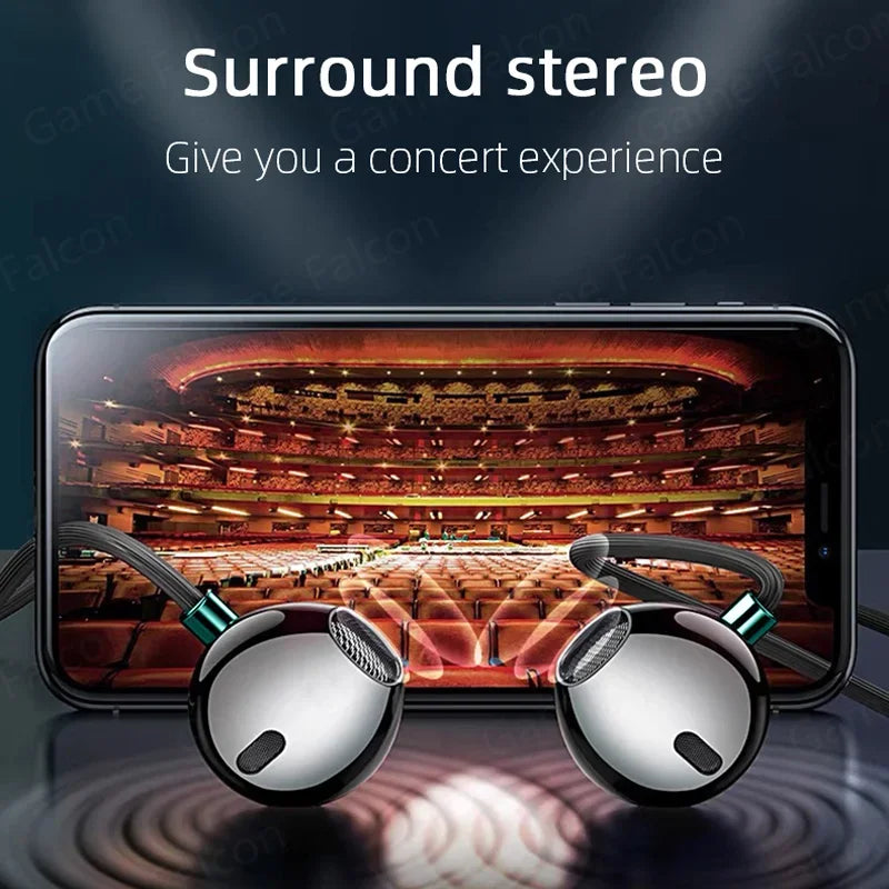 USB Type-C Wired Headphones - HiFi Stereo Sound