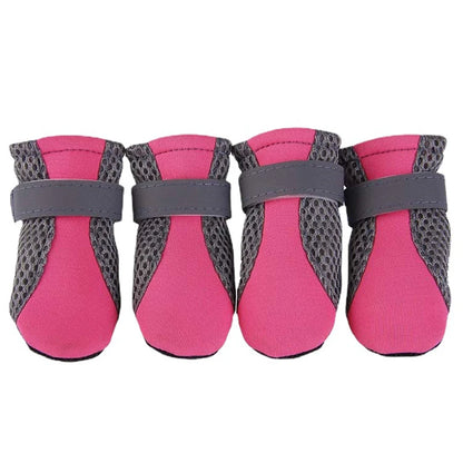 Waterproof Dog Shoes - Breathable Reflective Boots for Small & Medium Dogs