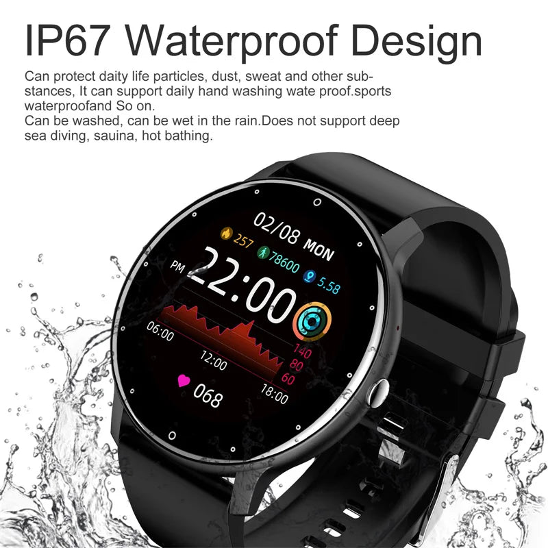 LIGE Smart Watch - Bluetooth Call, Fitness Tracker & IP67 Waterproof