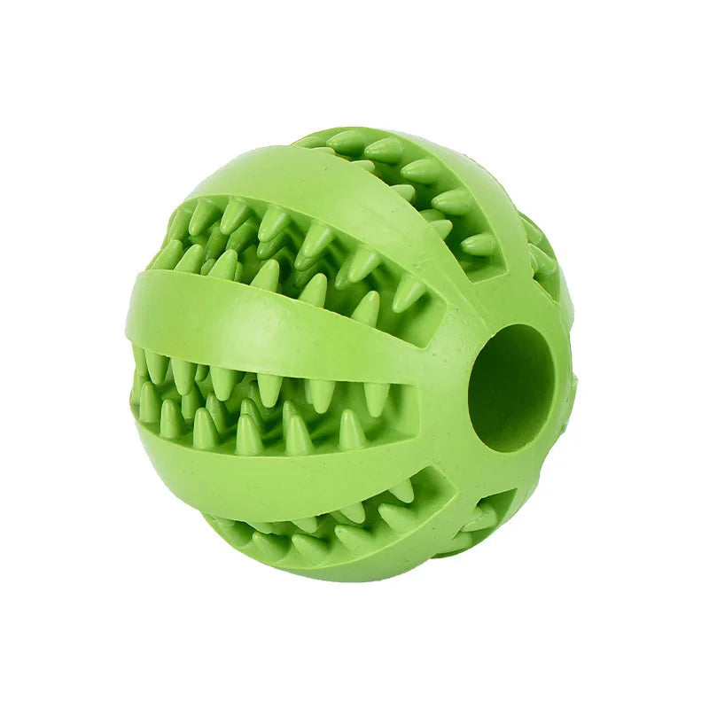 Interactive Dog Toy Ball - Rubber Chew & Treat Feeder