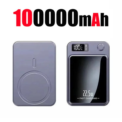 200000mAh Magnetic Wireless Power Bank - MagSafe Fast Charging Portable Battery