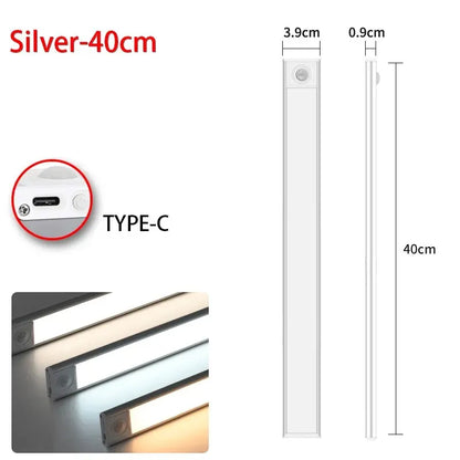 LED Motion Sensor Cabinet Light - Wireless USB Under Cabinet Lighting