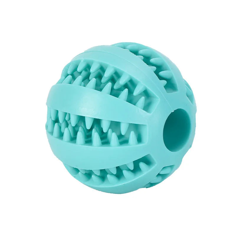 Interactive Dog Toy Ball - Rubber Chew & Treat Feeder