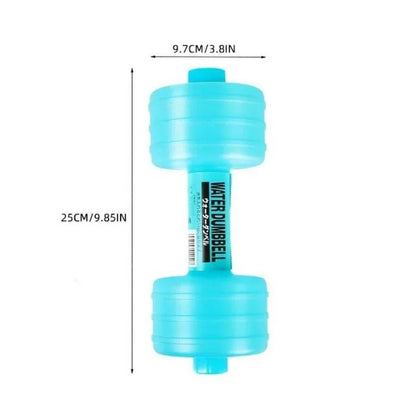 Adjustable Water Dumbbells Set 2pcs - 1000ml Women's Fitness Equipment