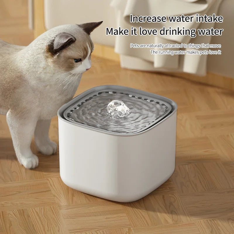 3L Automatic Pet Water Fountain - USB Circulating Filter Dispenser for Dogs & Cats