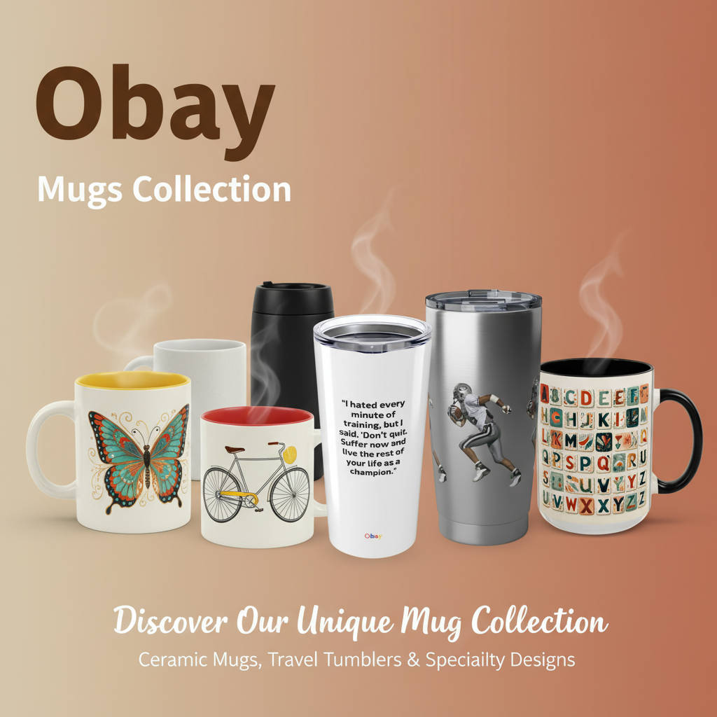 Obay Mugs Collection Banner