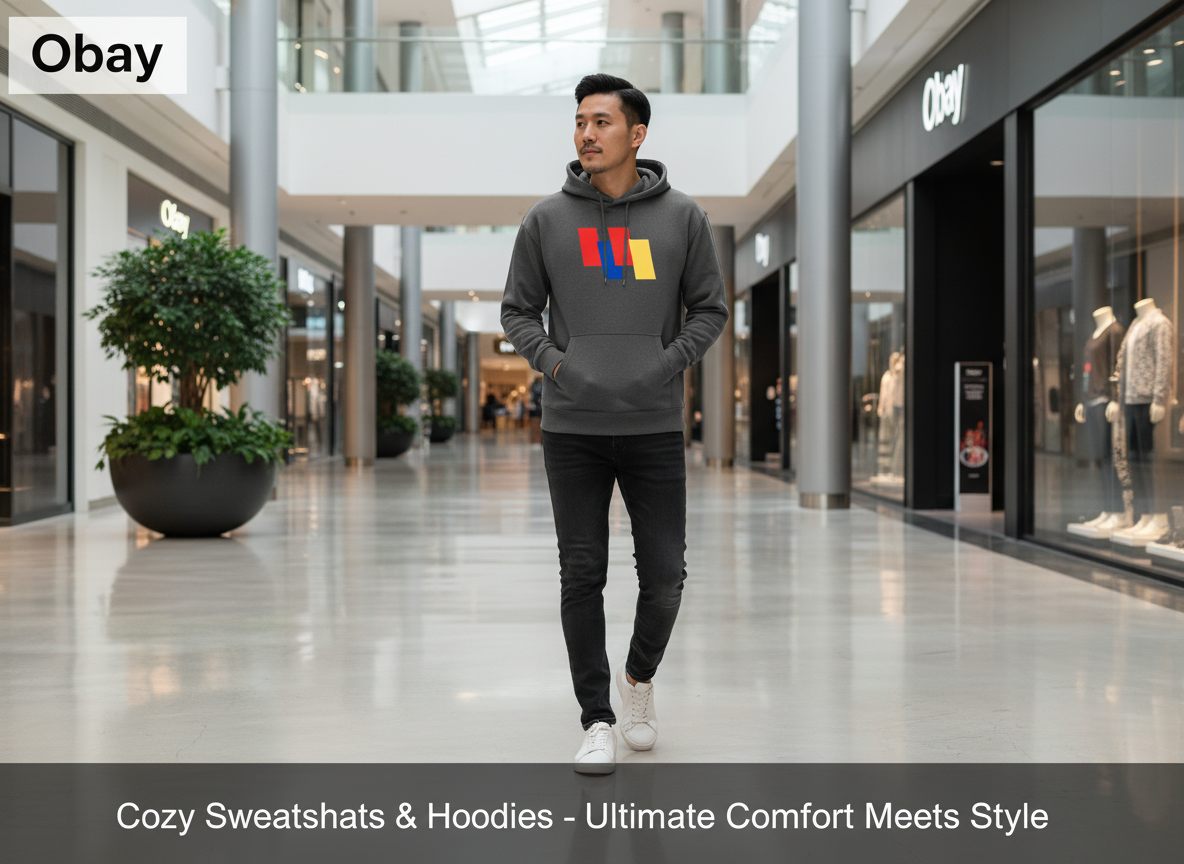 Obay Sweatshirt Collection Banner with Logo