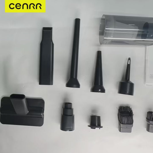 Portable Wireless Car Vacuum Cleaner - Handheld with 4 HEPA Filters