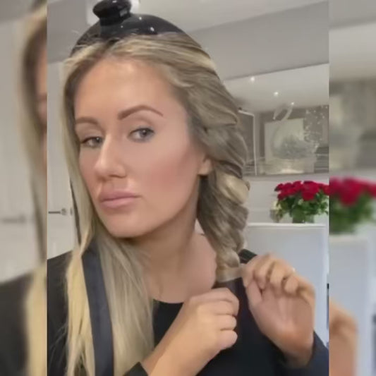 No-Heat Curly Hair Stick Set - 6Pcs Satin Sleep Cap & Hair Styling Kit