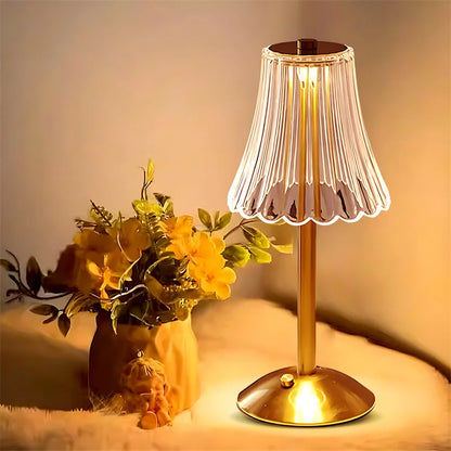 LED Touch Sensor Table Lamp - USB Rechargeable Desk Light