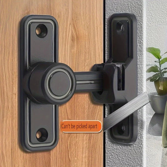 90° Heavy Duty Barn Door Lock - Premium Right Angle Latch for Sliding Doors