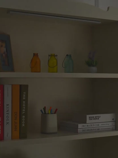 Motion Sensor Night Light - USB Rechargeable LED Wall Lamp with 3-Color Dimming